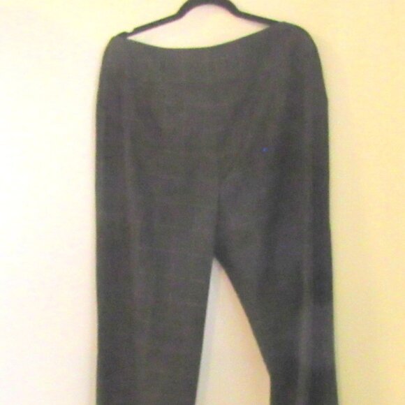 Worthington Dark Gray Checked Woman's Trousers Size 18              I642 - Picture 3 of 6